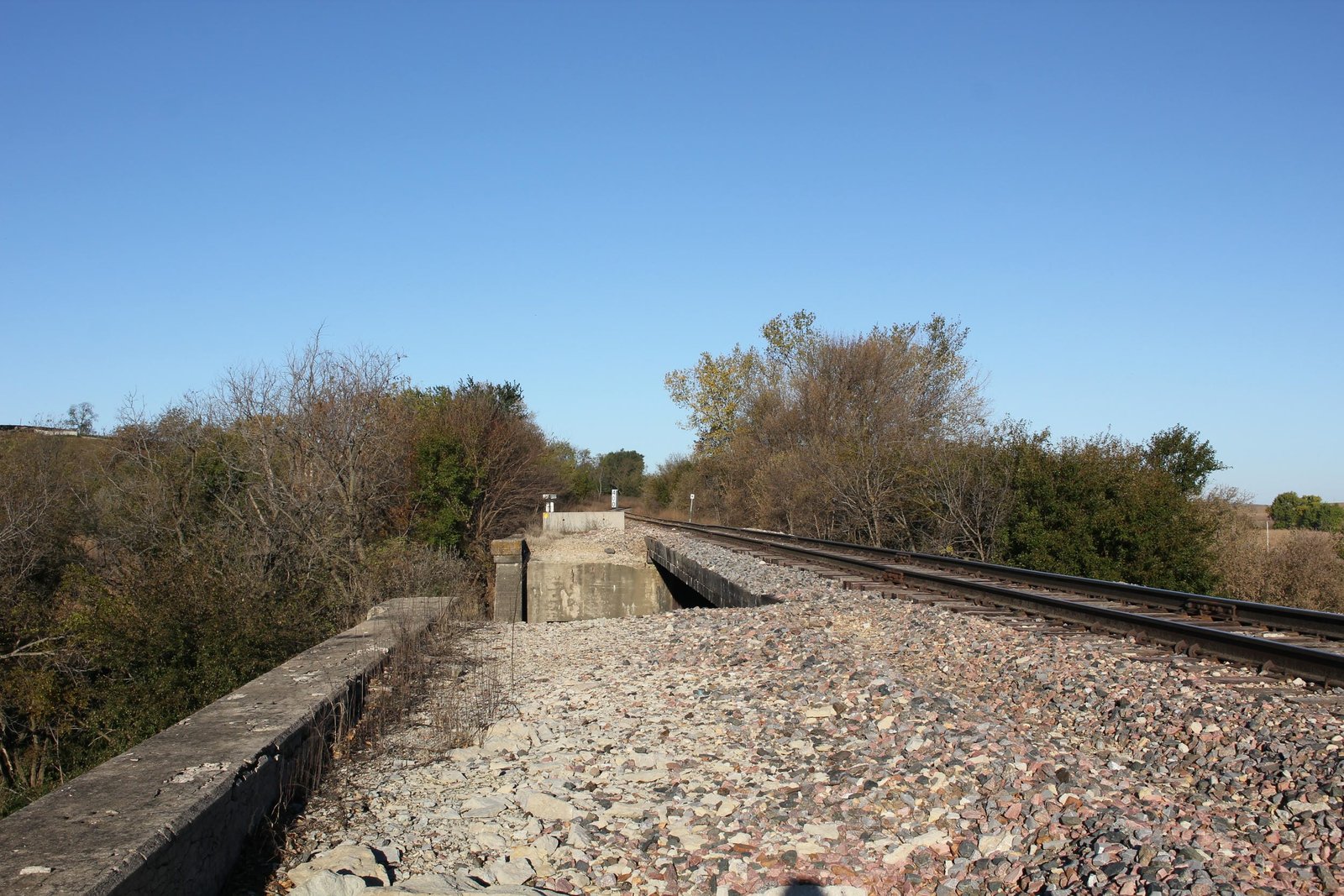 Looking west